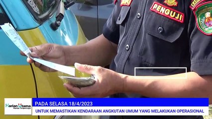 Dishub Kutim Melakukan Rampcheck Di Terminal Km 03 Jalan Poros Sangatta-Bontang