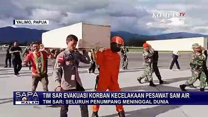 6 Jenazah Korban Pesawat Sam Air Diterbangkan ke Jayapura untuk Proses Identifikasi