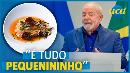 Lula reclama das comidas servidas nos Palácios de Governo
