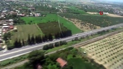 Aydın'da hava destekli trafik denetimi