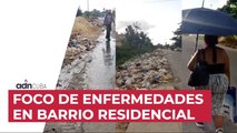 Foco de enfermedades en barrio residencial