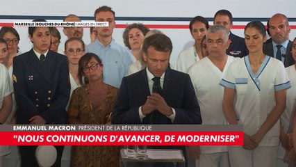 Emmanuel Macron à Marseille : «Nous allons construire un nouvel hôpital militaire»