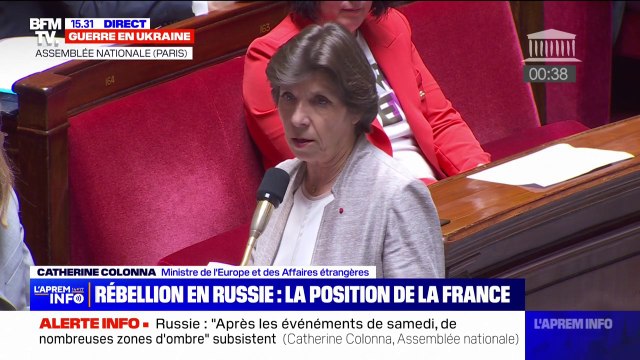 Rébellion de Wagner: Nous n'avons en rien l'intention de nous immiscer dans ce qui est une affaire intérieure russe , déclare Catherine Colonna