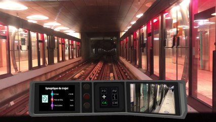 Metro RATP Ligne 14 - Front View, MP73 De Mairie de St Ouen à Olympiades