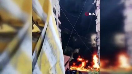 Beyrut'ta jeneratör patladı, ortalık savaş alanına döndü