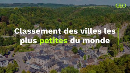 Classement des villes les plus petites du monde