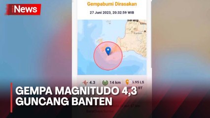 Sumur Banten Diguncang Gempa Magnitudo 4,3