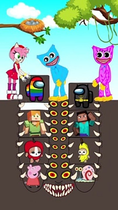 Top 3 Animation about Huggy Wuggy, Kissy Missy and  Skibidi Toilet #shorts