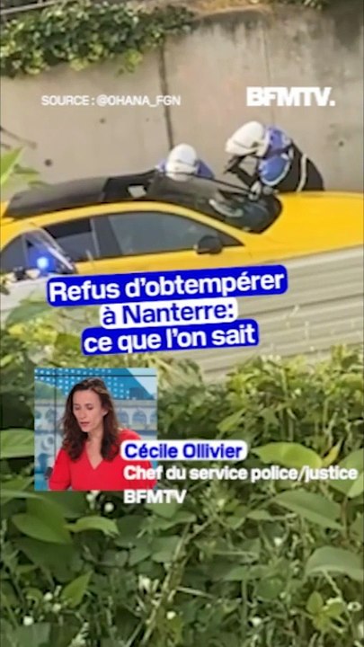 Refus d'obtempérer à Nanterre: ce que l'on sait