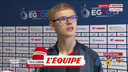 F. Lebrun : «J'ai envie de gagner la finale» - Tennis de table - Jeux Européens