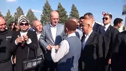 Le président de la Grande Assemblée nationale de Turquie, Kurtulmuş, a rendu visite aux victimes du tremblement de terre dans la ville de conteneurs de Kahramanmaraş