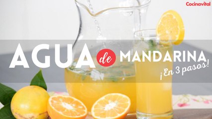 Refrescante agua de mandarina con menta ¡En 3 pasos!