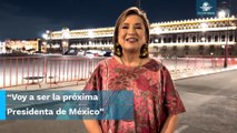 Xóchitl Gálvez quiere ser la primera presidenta de México, confirma frente a Palacio Nacional