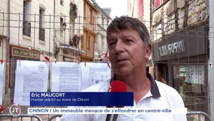 CHINON / Un immeuble menace de s'effondrer en centre-ville