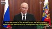 Putin addresses the nation on Wagner rebellion (English subtitles)