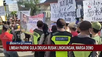 Begini Aksi Warga Desa Tugurejo Demo Pabrik Gula yang Diduga Rusak Lingkungan