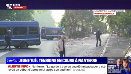 Jeune homme tué à Nanterre: les forces de l'ordre ciblées par des tirs de mortier