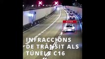 Un conductor temerario se salta los peajes en Barcelona