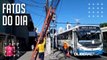 Colisão de ônibus com poste: moradores do Marco foram prejudicados pela falta energia elétrica