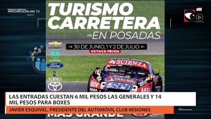 Este fin de semana se correrá en Posadas la octava fecha del TC