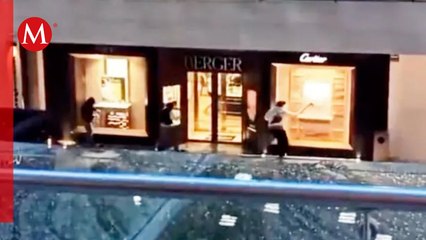 Plaza Antara amanece blindada tras asalto a joyería