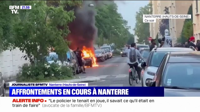 Mineur tué par un policier à Nanterre: de vives tensions en cours dans le quartier d'origine de la victime