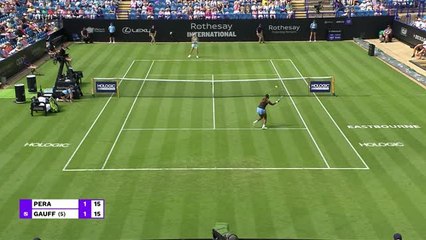 Gauff sails into second round at Eastbourne