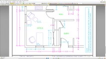 Calculating Areas and Perimeters in AutoCAD - Project 6 Floor Plan