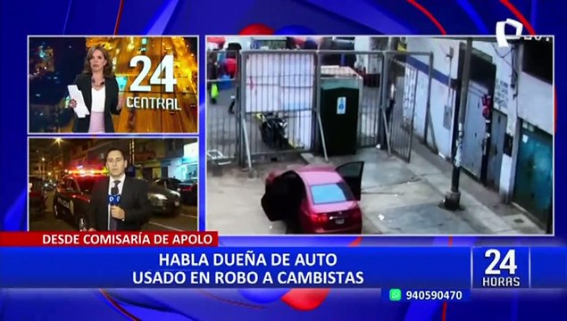 La Victoria: delincuentes que asaltaron a cambistas habrían usado auto con placa clonada