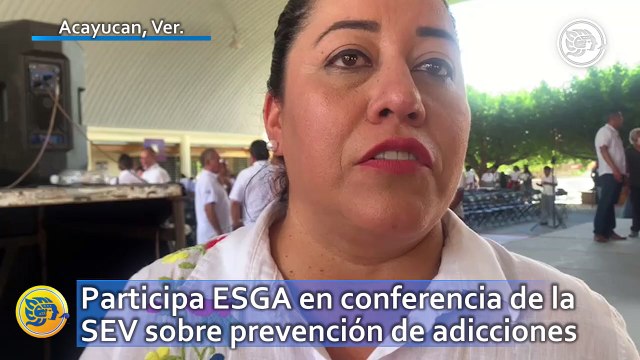 Participa ESGA en conferencia de la SEV sobre prevención de adicciones