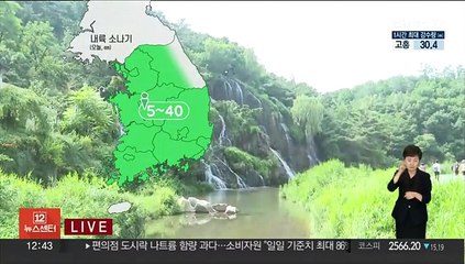 [날씨] 내륙 소나기, 무더위 계속…내일 다시 강한 장맛비