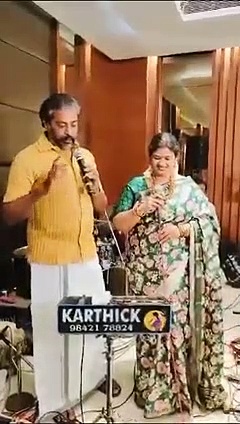 வளையோசை கல கல வென - மேடையில் பாடல் பாடி அசத்திய எம்.எல்.ஏ செந்தில்குமார்