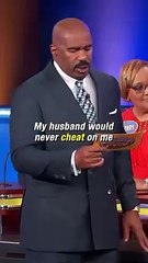 Family Feud - Steve Harvey shouts this one back!