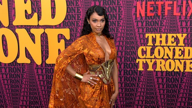 Megan Sousa attends Netflix's They Cloned Tyrone premiere in Los Angeles