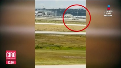 Avión de FGR aterrizó de emergencia en AIFA; no hubo lesionados