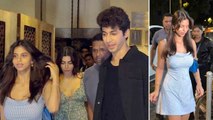 Suhana Khan looks hot in a Too Short Dress at Late Night Birthday party of her Co-Actor Mihir Ahuja!