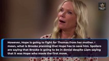 Brooke Throws Hope Under The Bus To Save Her Own Love Bold and the Beautiful Spo