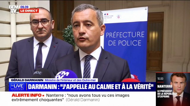 Gérald Darmanin sur la mort de Naël: Les images ne sont apparemment pas conformes à ce que nous souhaitons comme intervention de la police