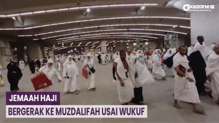 Jemaah Haji Indonesia Bergerak ke Muzdalifah Usai Wukuf