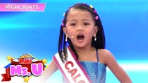 Mini Miss U Jewel sings 'Amakabogera' on It's Showtime | Mini Miss U