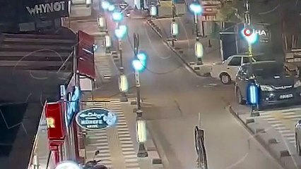 Kütahya'da meydana gelen trafik kazaları böyle görüntülendi