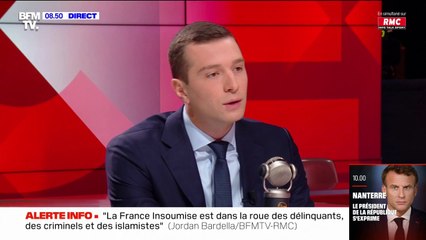 Pour Jordan Bardella, "en France, les femmes ne portent pas le voile"