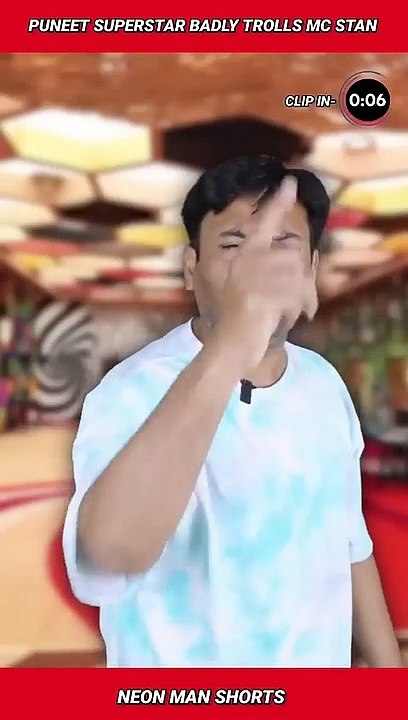Puneet Superstar BADLY TROLLS MC Stan by doing this... | Puneet Superstar MC Stan Bigg Boss #shorts