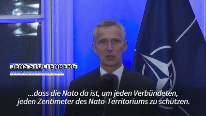 Stoltenberg: Nato bereit zu Verteidigung gegen "Moskau oder Minsk"