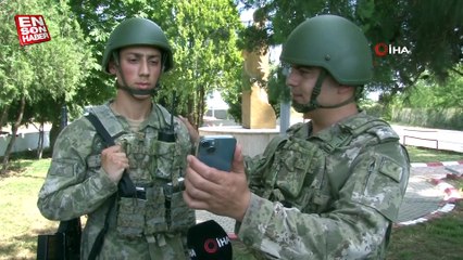 Mehmetçik, Yunanistan sınırında bayramlaştı