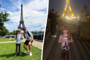 Watch adorable moment father convinces his daughter she turned on lights at Eiffel Tower