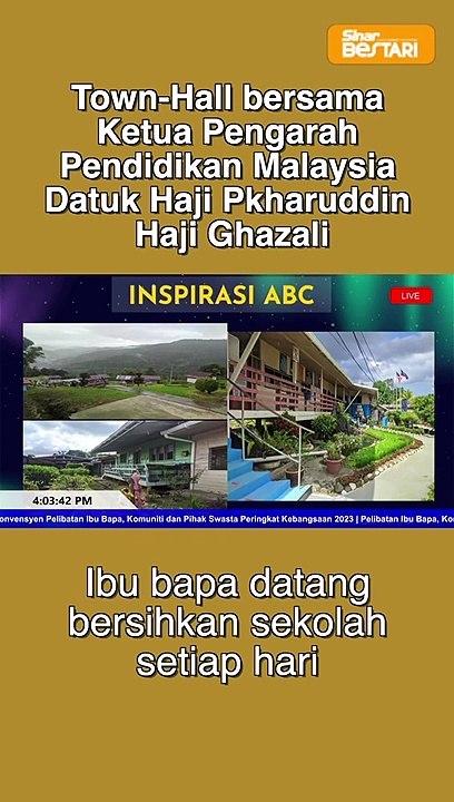 Ibu bapa datang bersihkan sekolah setiap hari
