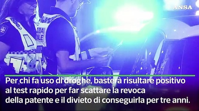 Stretta sulla guida, tolleranza zero su droghe e alcol