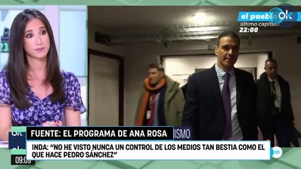 Inda: "No he visto nunca un control de los medios tan bestia como el que hace Pedro Sánchez"