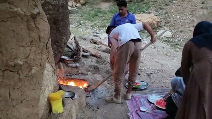 Living in the mountains with difficult conditions